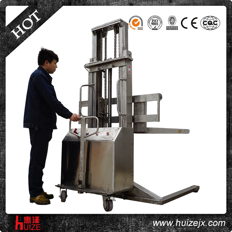 不銹鋼寬腿半電動(dòng)堆高車(chē) 不銹鋼寬腿半電動(dòng)堆高車(chē)