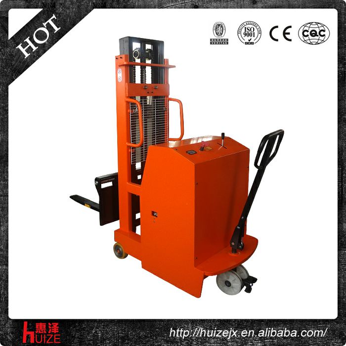 升高2.5米半電動(dòng)堆高車(配重式) 升高2.5米半電動(dòng)堆高車(配重式)