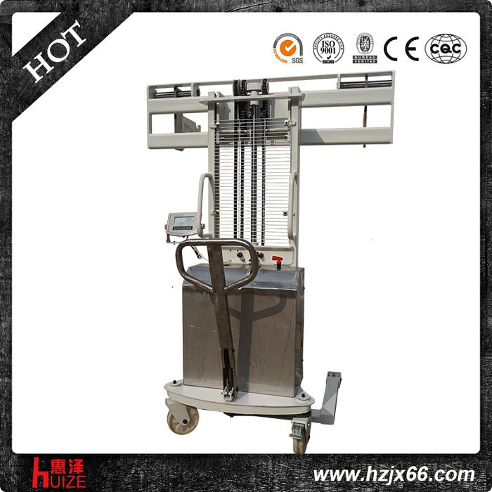 半電動稱重叉紙車 半電動稱重叉紙車