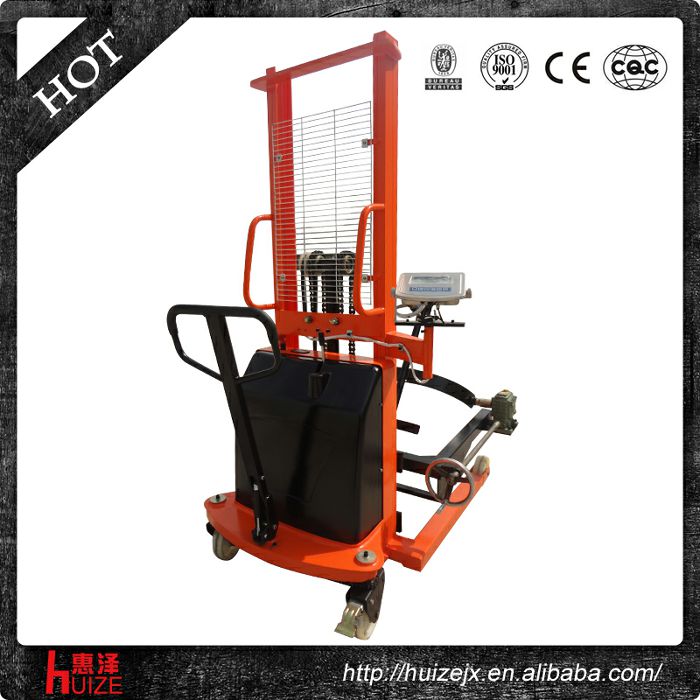 半電動稱重油桶車（夾鐵桶，手搖翻轉(zhuǎn)倒料）4