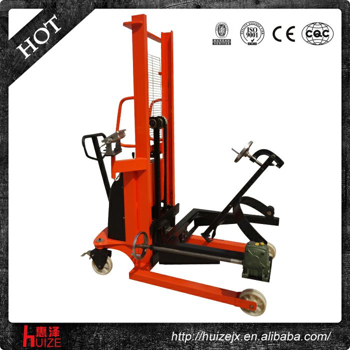 半電動稱重油桶車（夾鐵桶，手搖翻轉(zhuǎn)倒料）2